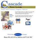 Tablet Screenshot of cascadewatersystems.com